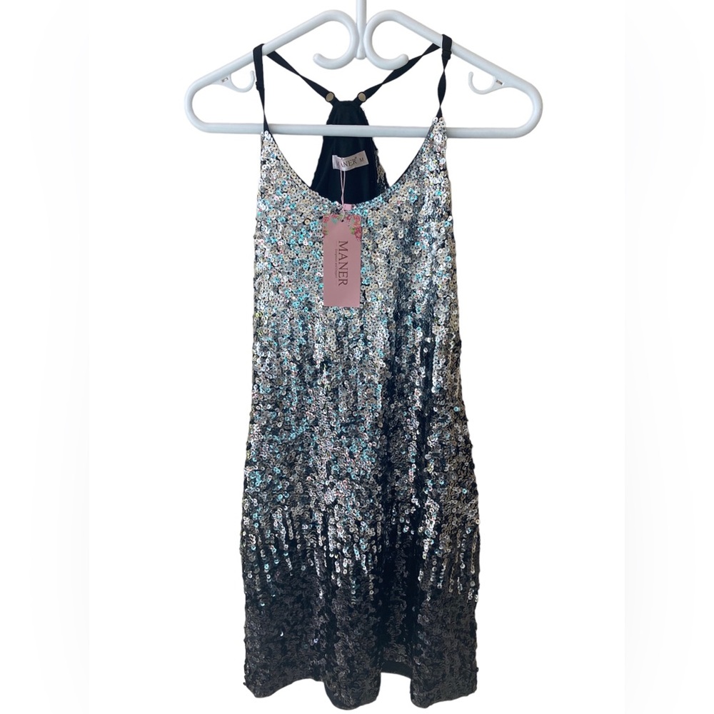Maner sequin stretchy dress in size medium